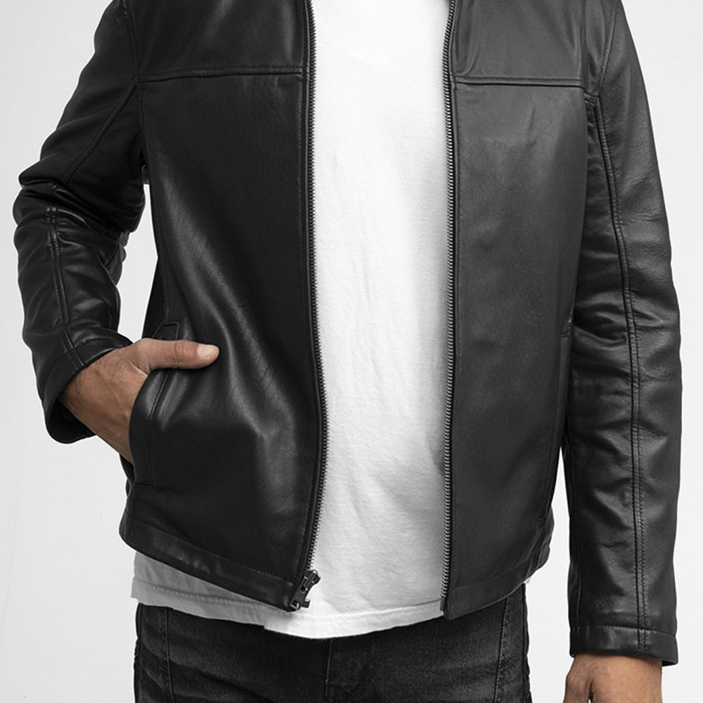 Zain Mens Fashion Leather Jacket Men's New Zealand Lambskin Jacket Whet Blu NYC