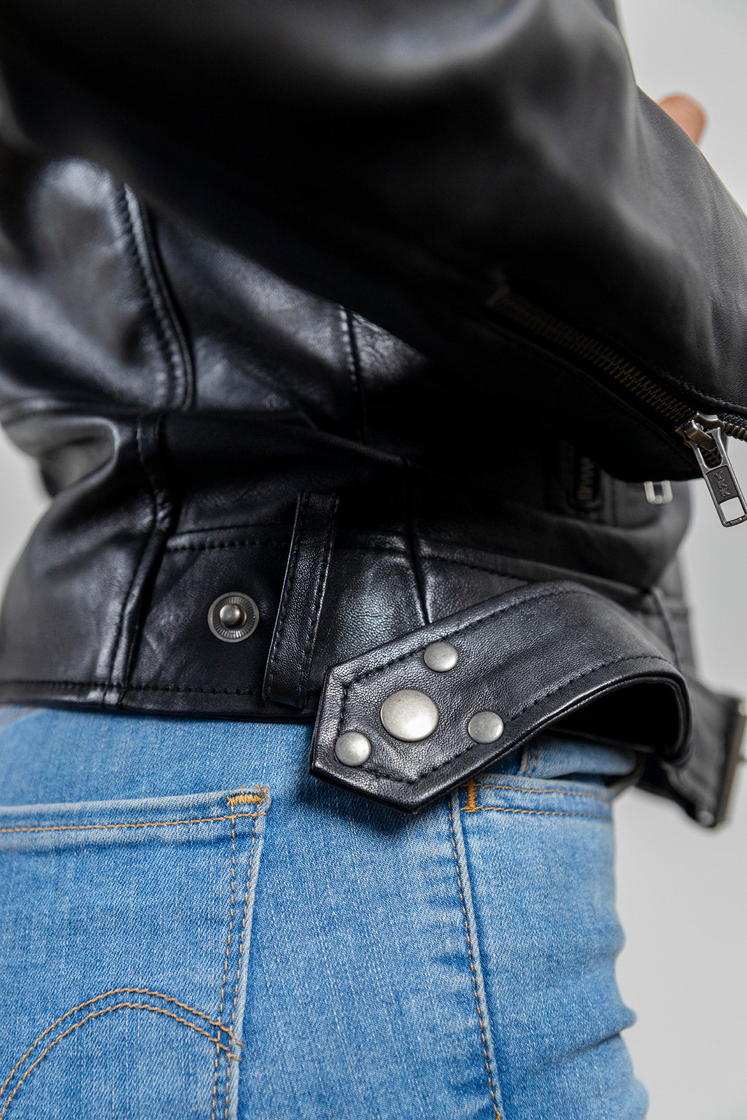 Chloe womens Fashion Leather Jacket Black Women's Leather Jacket Whet Blu NYC