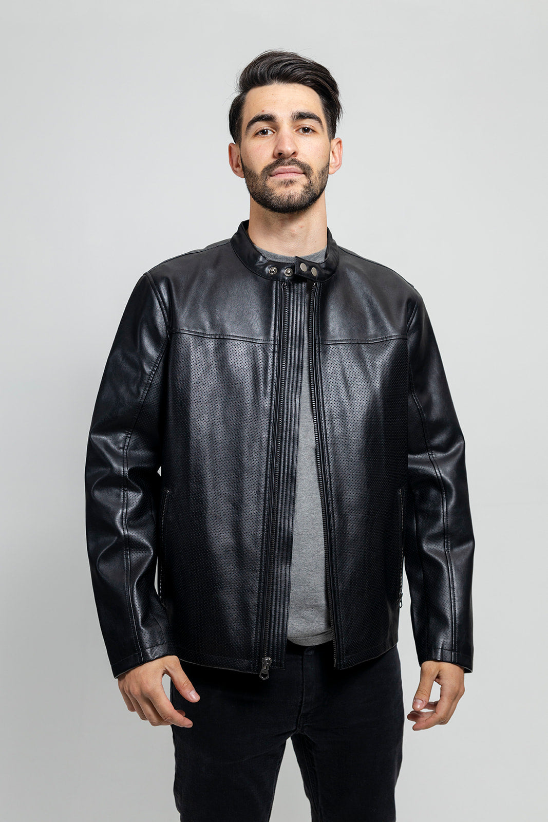 vegan leather jacket mens