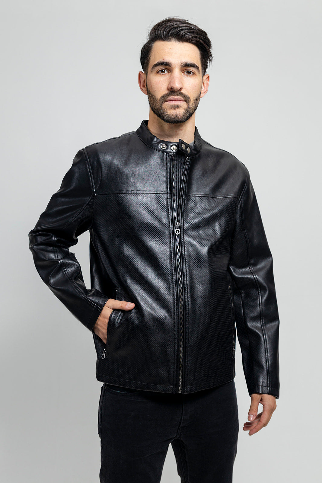 vegan leather jacket mens