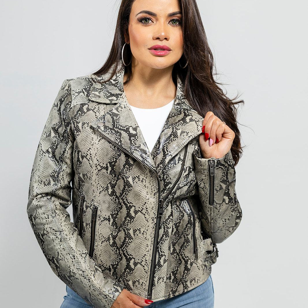 Python - Women's Leather Jacket Women's Leather Jacket