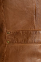 Rexie Womens Fashion Leather Jacket Dark Cognac Women's Leather Jacket Whet Blu NYC