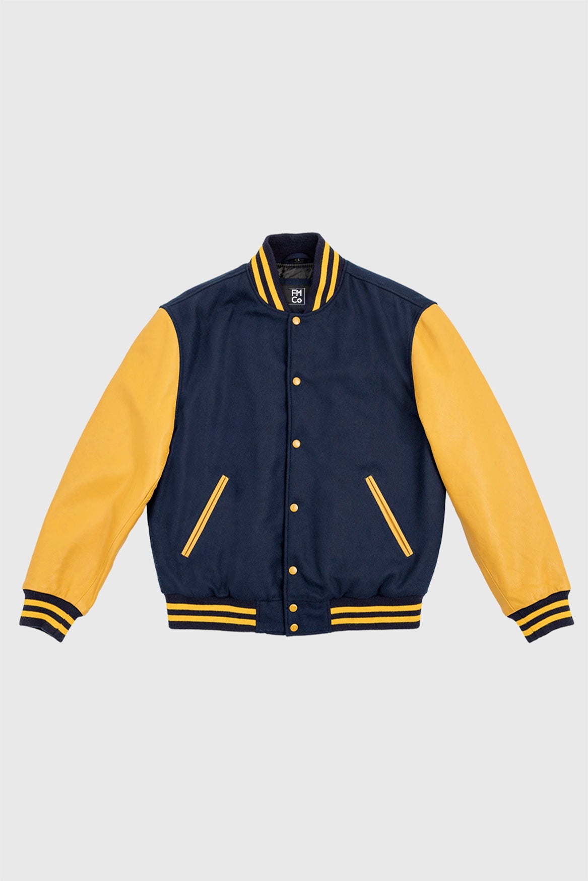 Varsity Wool Body With Leather Sleeves