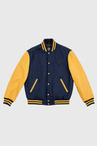 Varsity Wool Body With Leather Sleeves