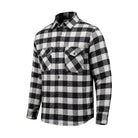 Vintage - Men’s Plaid Motorcycle flannel Shirt Men's Shirt Garments Black White S