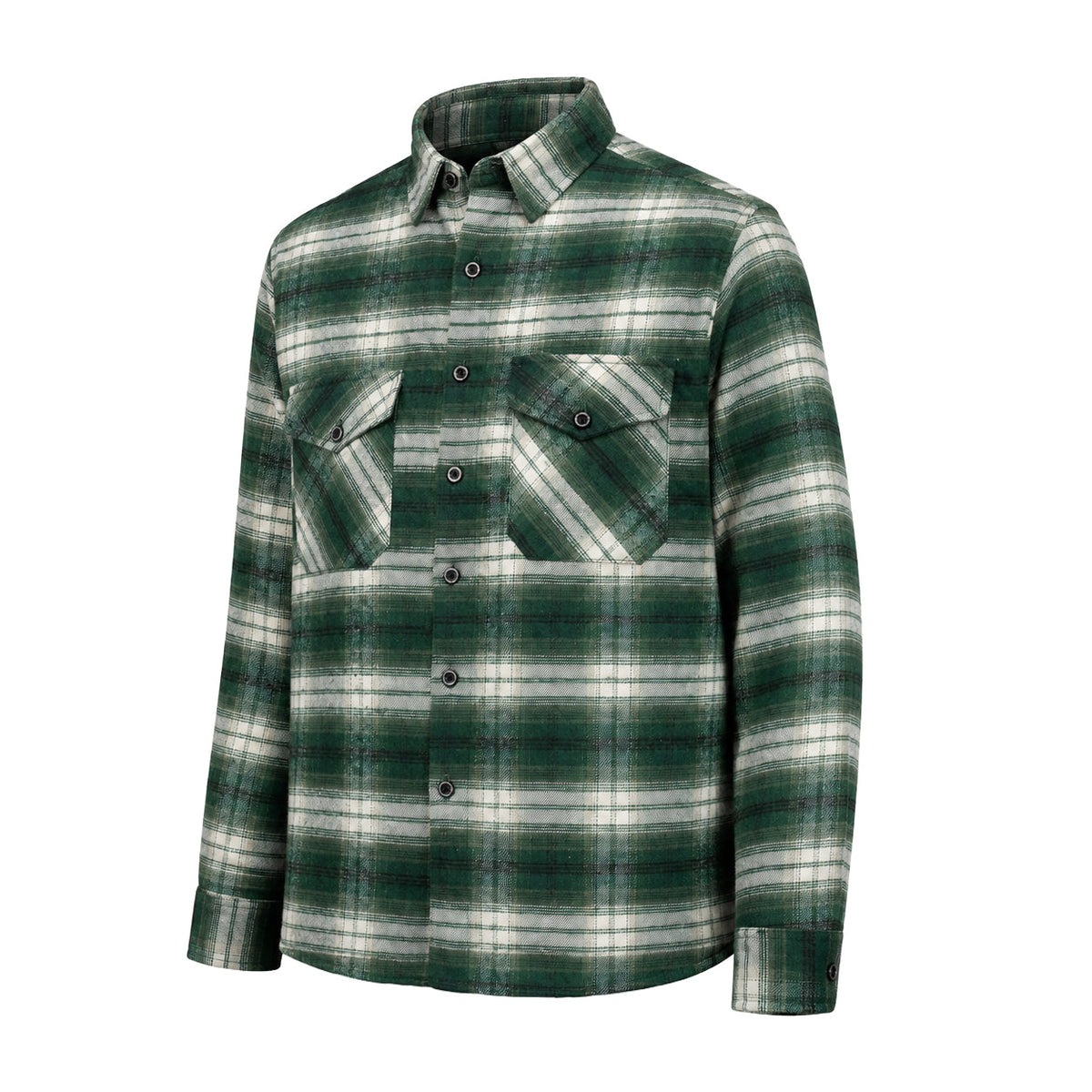 Vintage - Men’s Plaid Motorcycle flannel Shirt Men's Shirt Garments Green White S