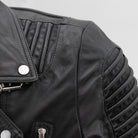 Brooklyn Mens Lambskin Leather Jacket Black Men's Motorcycle style Jacket Whet Blu NYC
