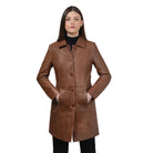 Jammie Women's New Zealand Lambskin Leather JIM & MARY LOU Whiskey XS