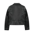 Serena Women's Asymmetrical Zipper Leather Jacket Jim & Mary Lou