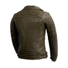 Queens Womens Fashion Leather Jacket Army Green Women's Fashion Moto Leather Jacket Whet Blu NYC