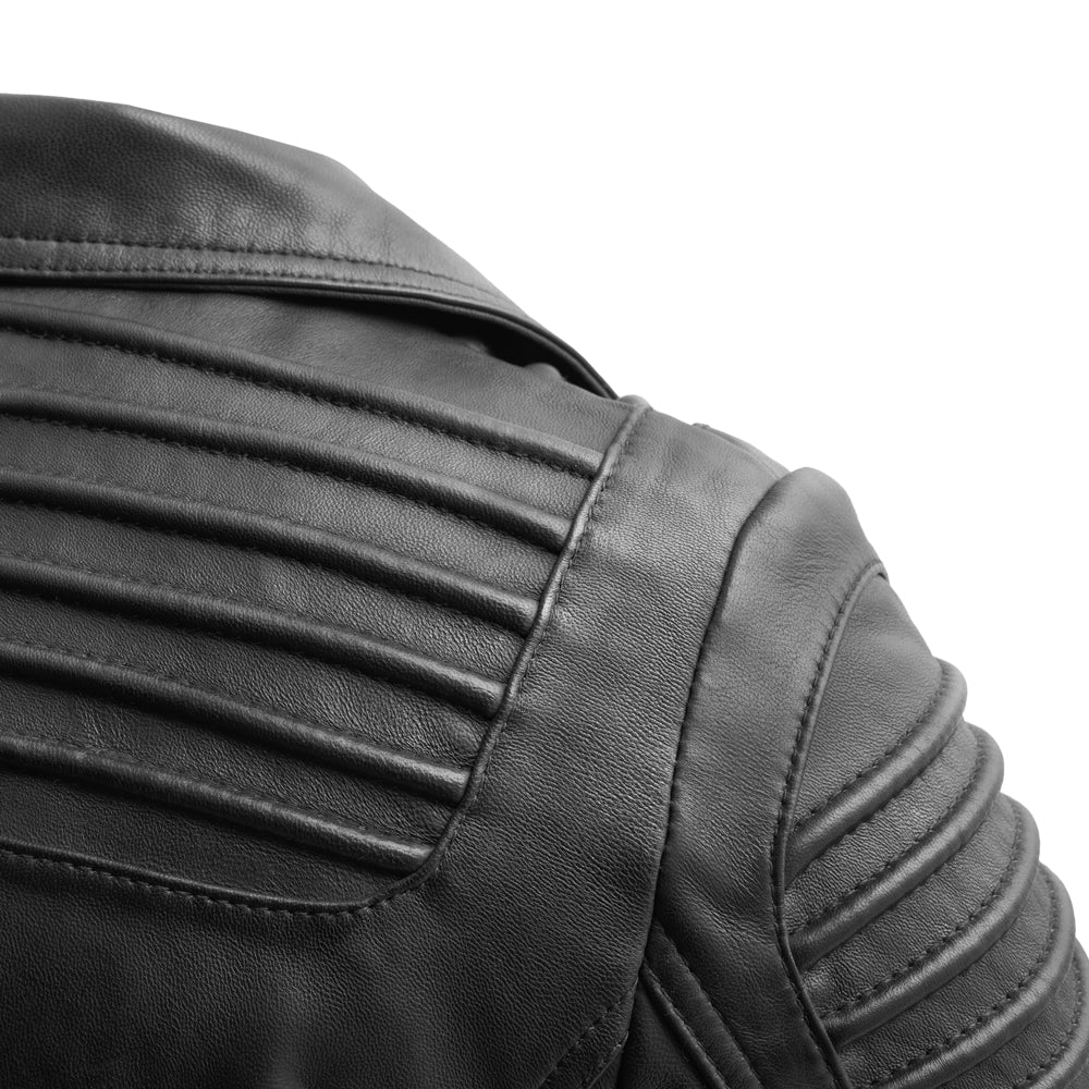 Queens Womens Fashion Leather Jacket Black Women's Fashion Moto Leather Jacket Whet Blu NYC