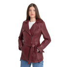 Juliette Women's Leather Jacket FMCo NY Oxblood XS
