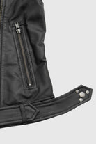 Chloe womens Fashion Leather Jacket Black Women's Leather Jacket Whet Blu NYC