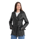 Juliette Women's Leather Jacket FMCo NY Black XS