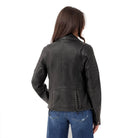 Elizabeth Women's Fashion Moto Leather Jacket FMCo