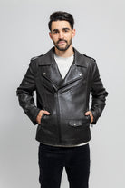 Nash Men's Vegan Faux Leather Jacket (Olive) Olive Men's Vegan Faux Leather jacket Whet Blu NYC