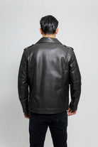 Nash Men's Vegan Faux Leather Jacket (Olive) Men's Vegan Faux Leather jacket Whet Blu NYC