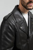 Nash Men's Vegan Faux Leather Jacket (Olive) Men's Vegan Faux Leather jacket Whet Blu NYC