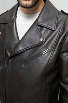Nash Men's Vegan Faux Leather Jacket (Olive) Men's Vegan Faux Leather jacket Whet Blu NYC