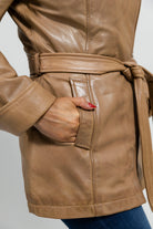 Traci Womens Leather Jacket Camel Women's Leather Jacket Whet Blu NYC