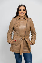 Traci Womens Leather Jacket Camel Women's Leather Jacket Whet Blu NYC