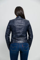 Rexie Womens Fashion Leather Jacket Women's Leather Jacket Whet Blu NYC