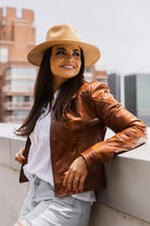 Charlotte womens Fashion Leather Jacket Women's Leather Jacket Whet Blu NYC