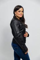 Betsy Womens Fashion Leather Jacket black Women's Leather Jacket Whet Blu NYC