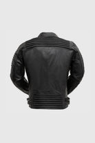 Brooklyn Mens Lambskin Leather Jacket Black Men's Motorcycle style Jacket Whet Blu NYC