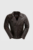 Brooklyn Mens Lambskin Leather Jacket Black Cognac Men's Motorcycle style Jacket Whet Blu NYC
