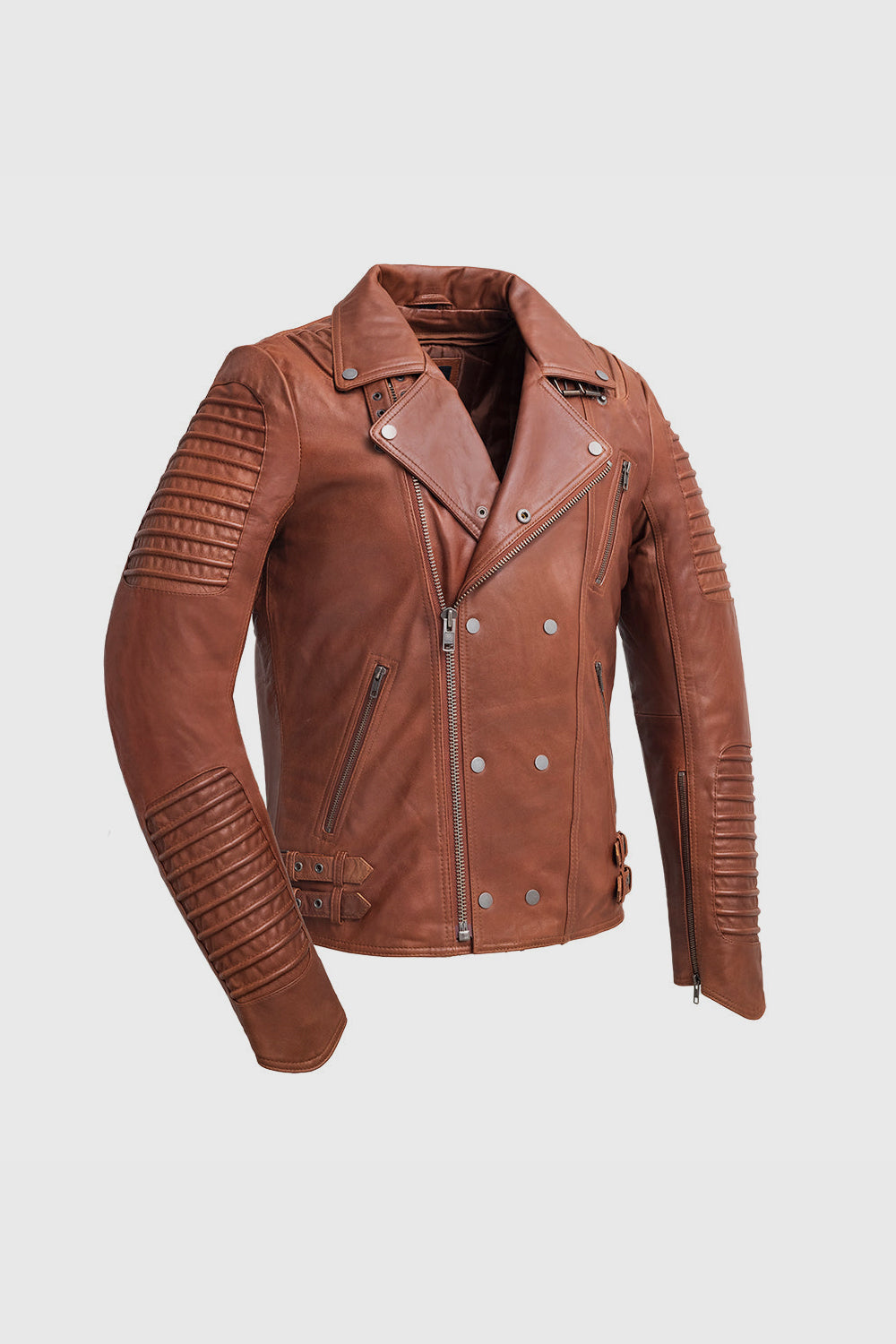 Brooklyn Mens Lambskin Leather Jacket Red Ford Men's Motorcycle style Jacket Whet Blu NYC
