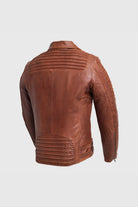 Brooklyn Mens Lambskin Leather Jacket Red Ford Men's Motorcycle style Jacket Whet Blu NYC