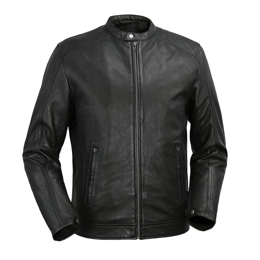 Lucas Men's Leather Jacket FMCo NY Black S