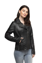 Lindsay - Women's Leather Jacket Black Women's Leather Jacket Whet Blu NYC