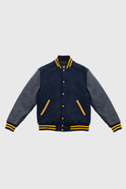 Varsity Wool Body With Leather Sleeves