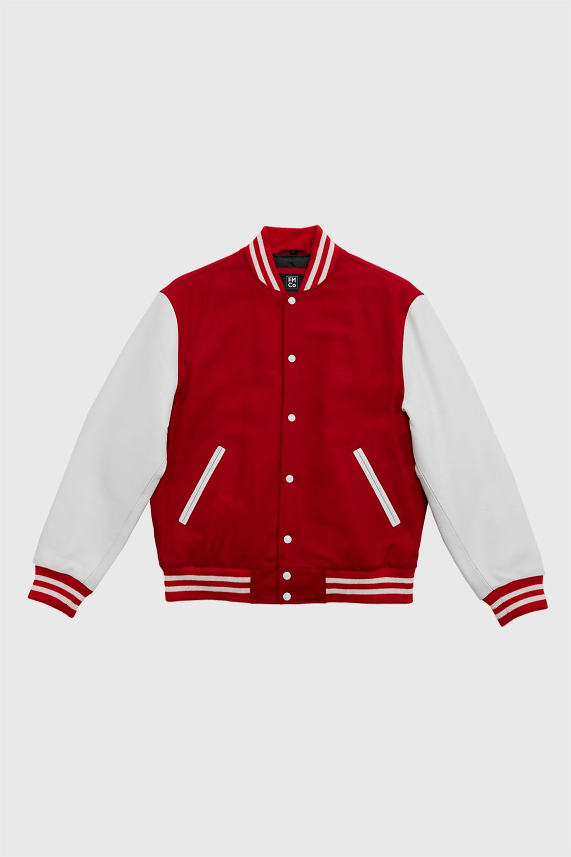 Varsity Wool Body With Leather Sleeves