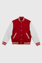 Varsity Wool Body With Leather Sleeves