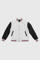 Varsity Wool Body With Leather Sleeves