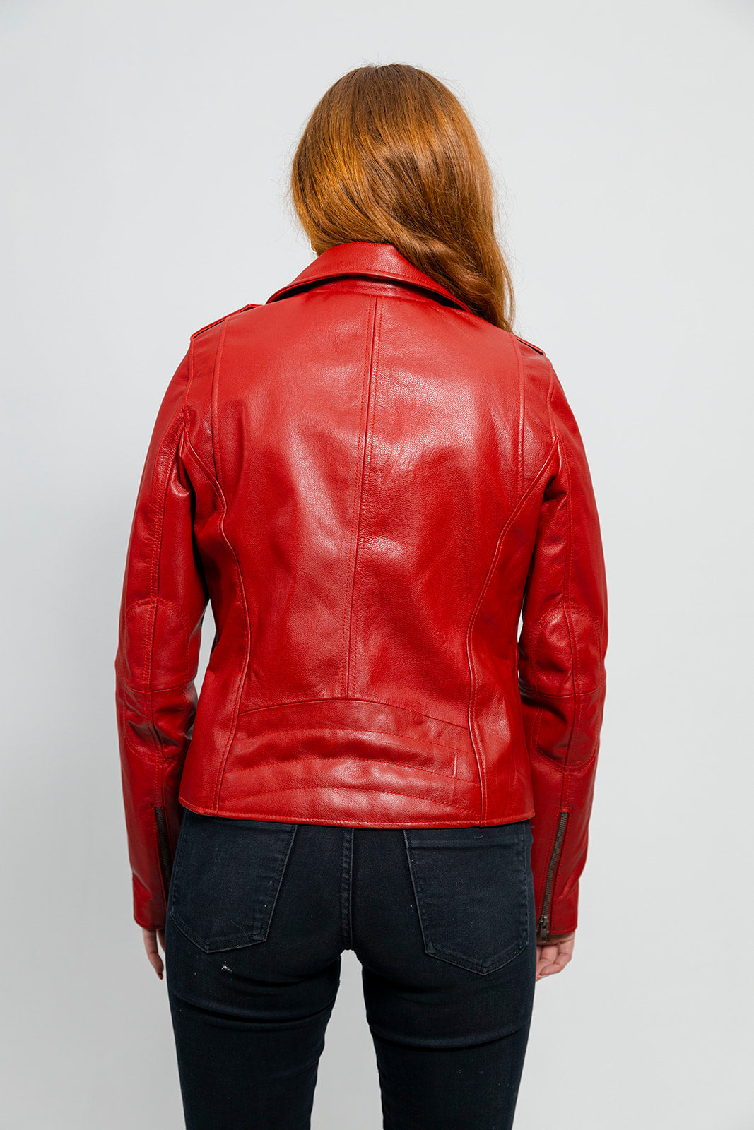 Abigail Women's Vintage Moto Leather Jacket Women's Leather Jacket
