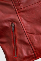 Abigail Women's Vintage Moto Leather Jacket Women's Leather Jacket