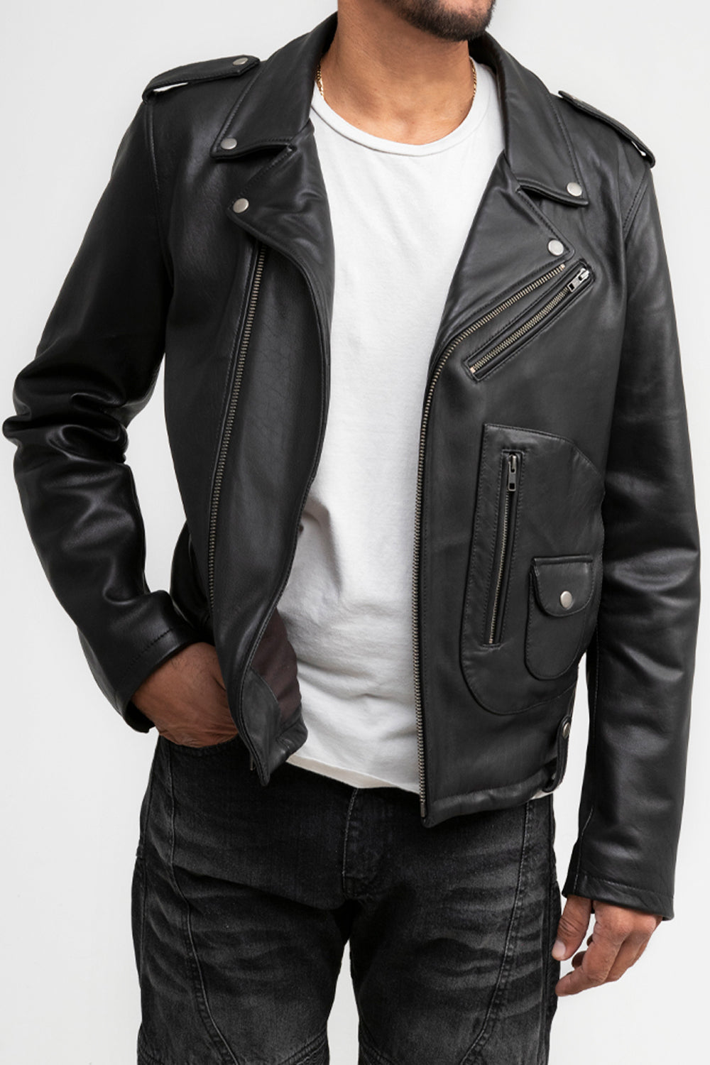 Anthony Mens Fashion Jacket Men's New Zealand Lambskin Jacket