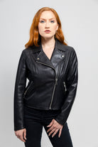 Demi Women's Vegan Faux Leather Jacket Black Women's Vegan Faux Leather Jacket Whet Blu NYC