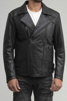 Domanico Mens Fashion Jacket Men's New Zealand Lambskin Jacket Whet Blu NYC