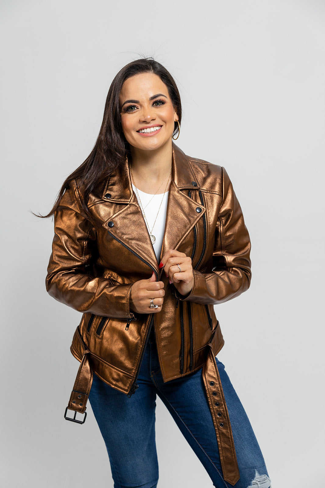 Hazel Women's Lambskin Leather Jacket Women's Leather Jacket