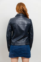 Madison Womens Fashion Leather Jacket Blue Women's Leather Jacket Whet Blu NYC