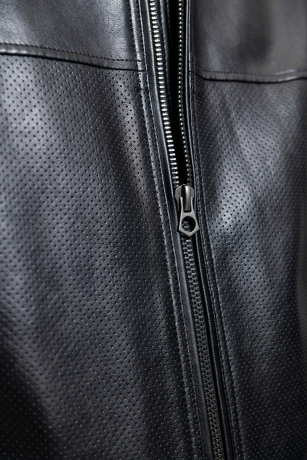 Oliver - Men's Vegan Faux/Perforated Leather Jacket