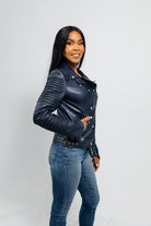 Paris Women's Vegan Faux Leather Jacket Women's Vegan Faux Leather Jacket Whet Blu NYC