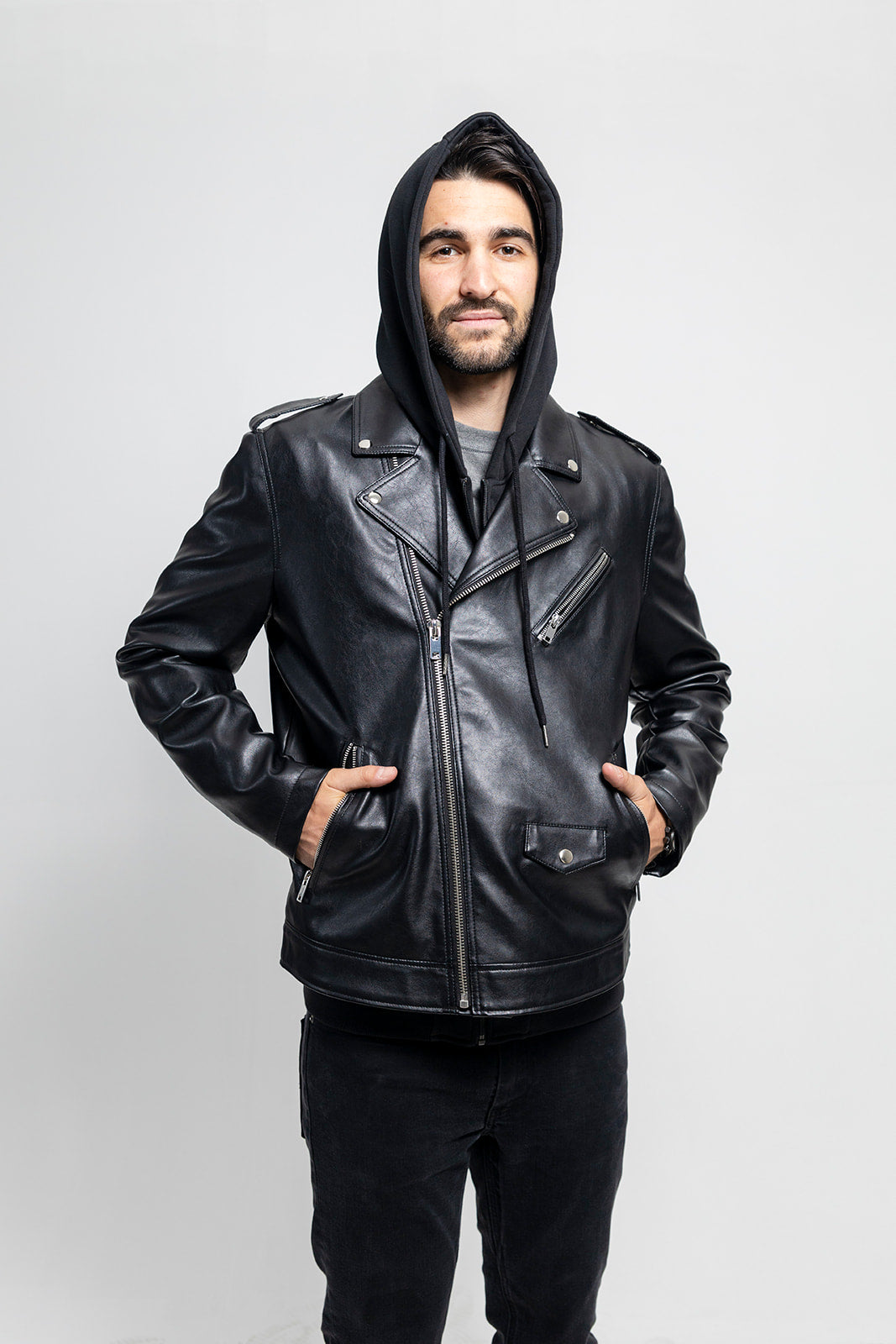 Ralph Men's Vegan Faux Leather Jacket